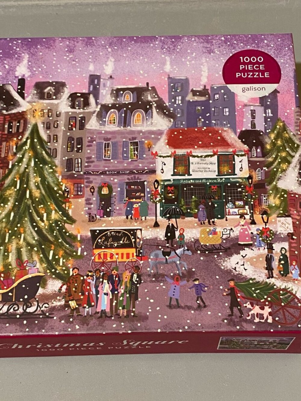 Galison Joy Laforme Christmas Square 1000 Piece Jigsaw Puzzle